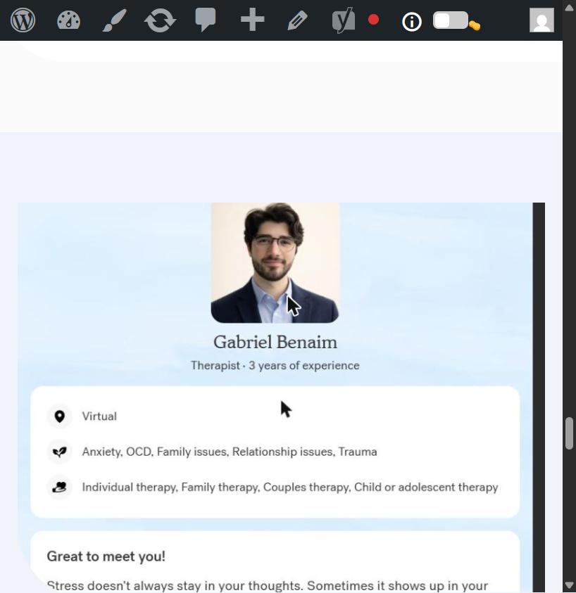 Gabriel Benaim, Licensed Mental Health Counselor